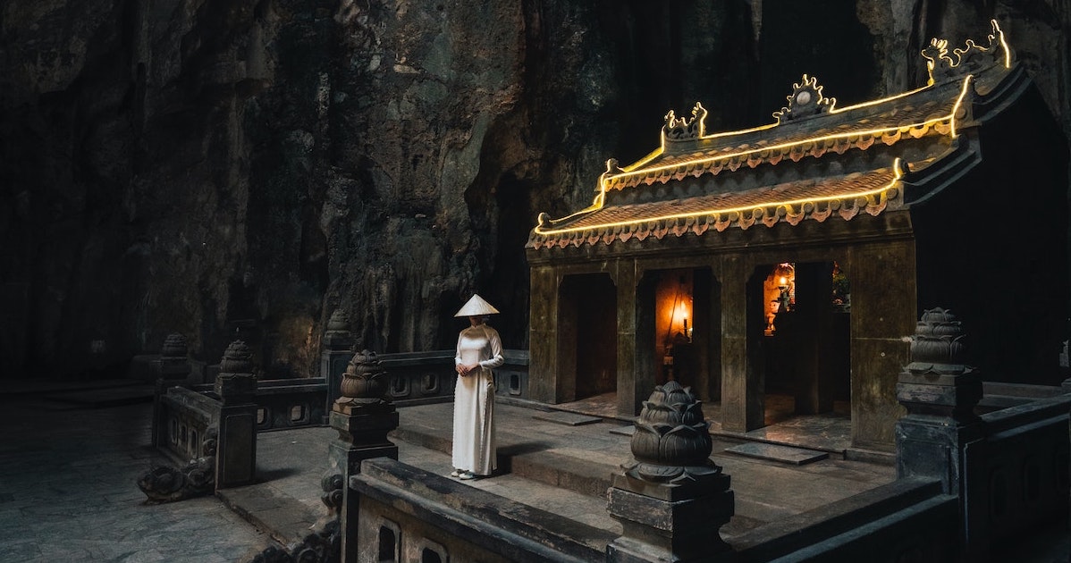 Shrine inside a cave