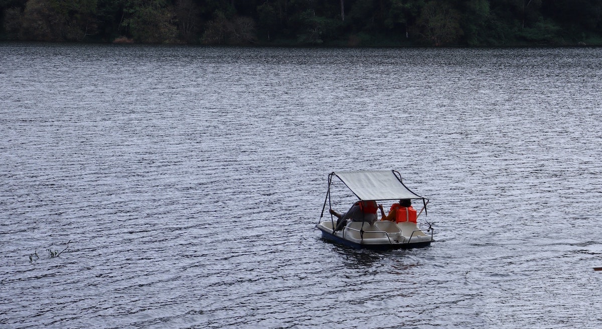 Pedal boat on Mattupetty Dam