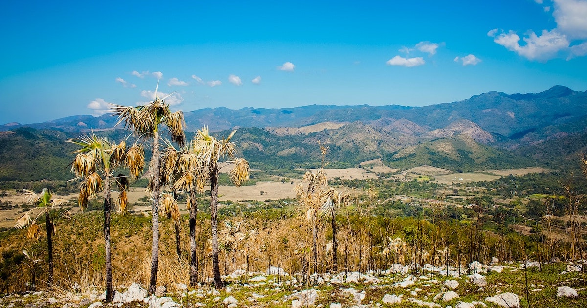 View over the Escambray Mountains in the Topes de Collantes Natural Park