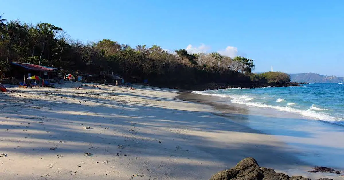 White sand and small waves at Bias Tugel Beach