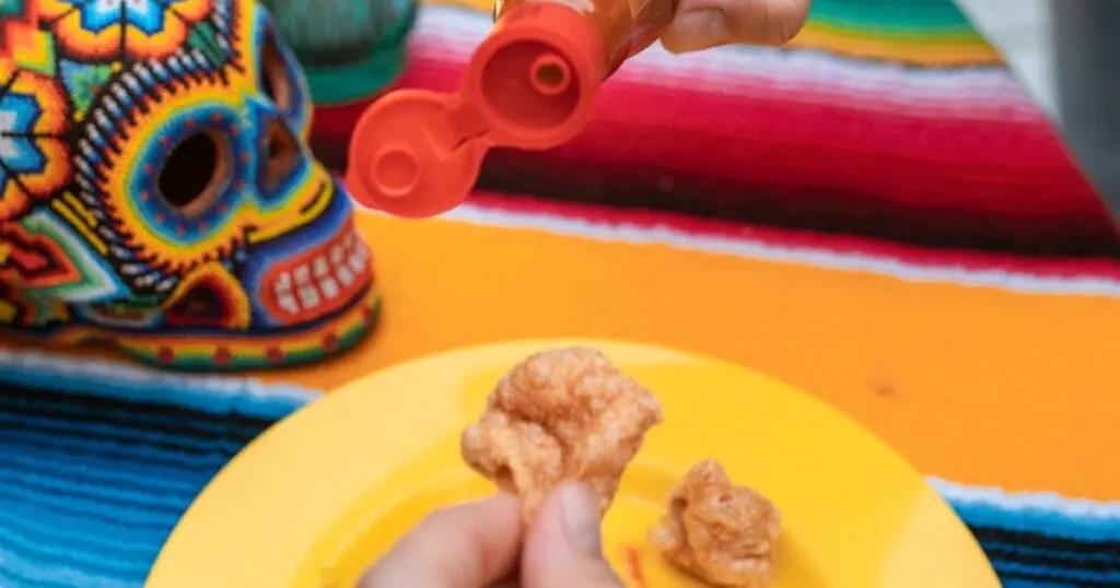 Pork chicharon, a popular snack in the Philippines.