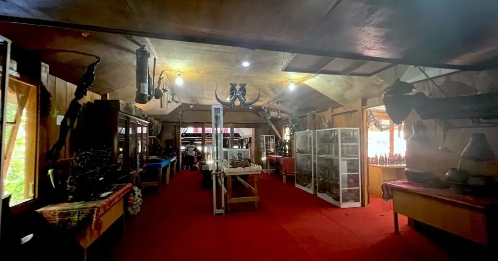 Batak objects inside the Batak Museum in Tomok on Samosir Island in Lake Toba.