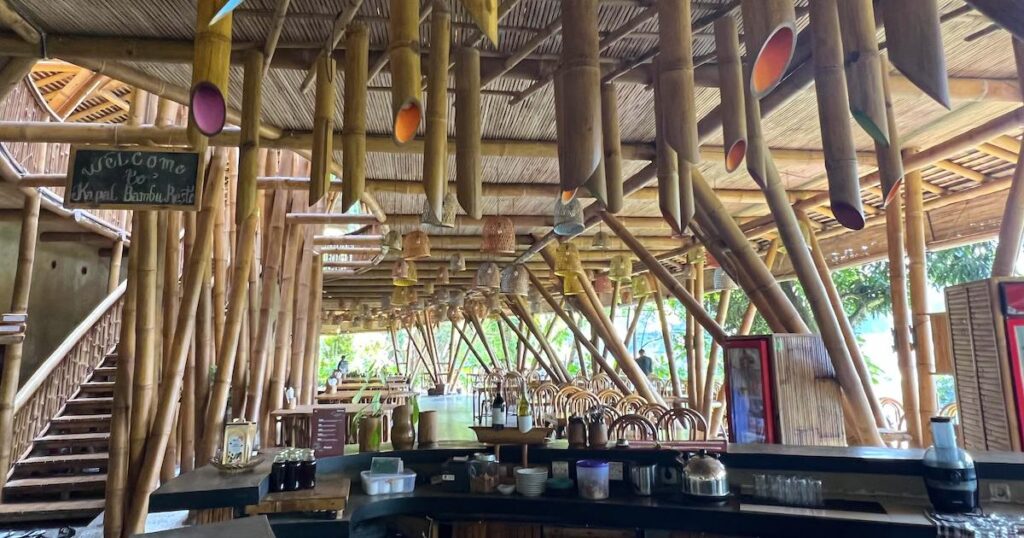 Bambu Restaurant at EcoLodge Bukit Lawang.