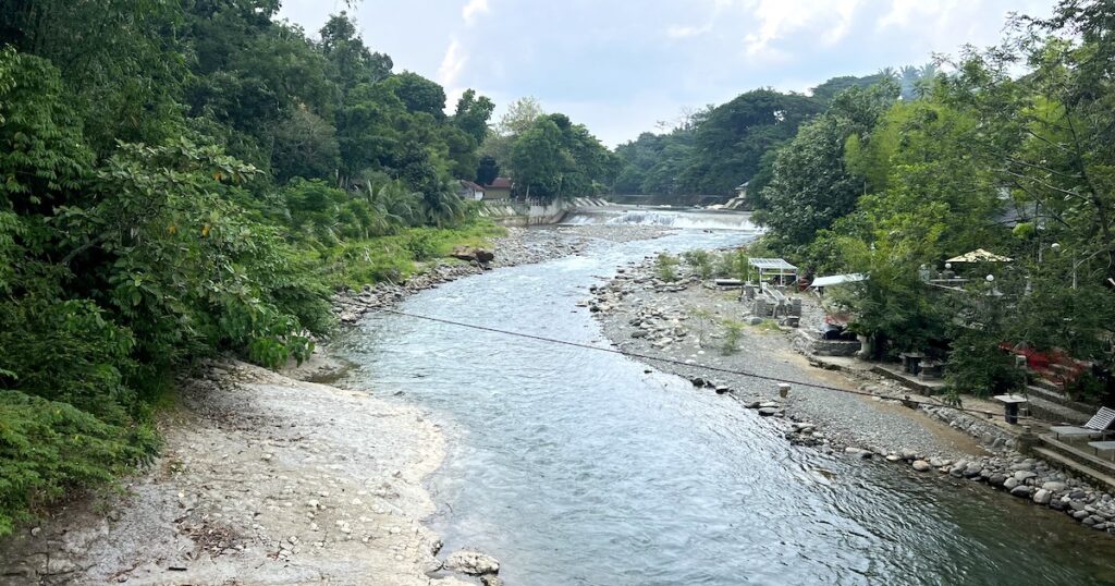 The Bohorok River in Bukit Lawang.