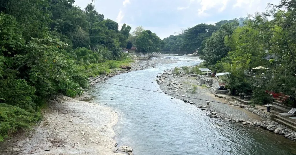 The Bohorok River in Bukit Lawang.