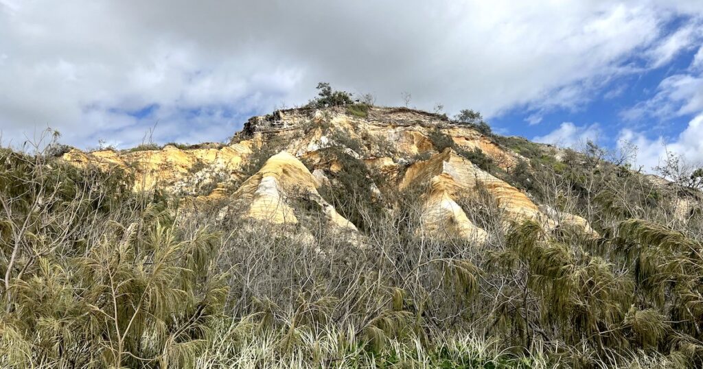 The Cathedrals, sand cliffs on Fraser Island.